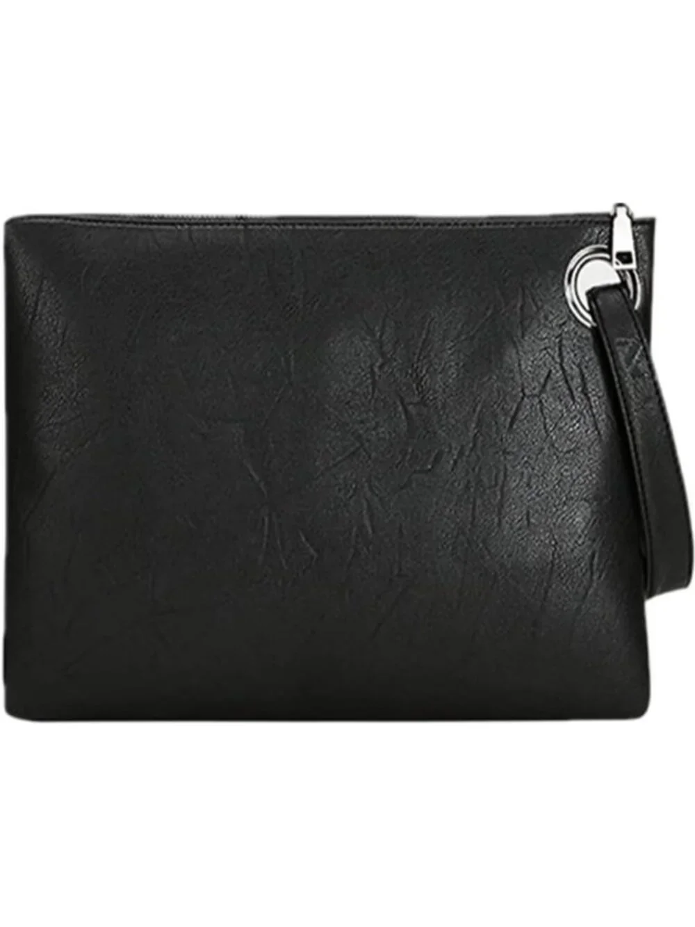 Women's Black Evening Clutch Purse Envelope Zipper Handbag Shoulder Bag